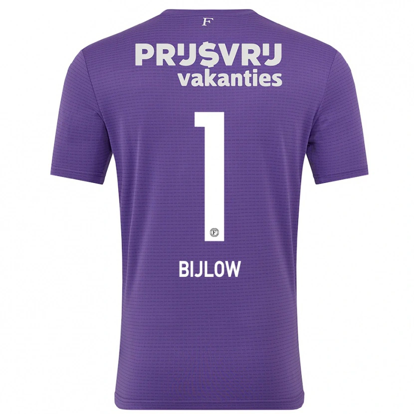 Danxen Dzieci Justin Bijlow #1 Fioletowy Biały Koszulka Bramkarska 2025/26