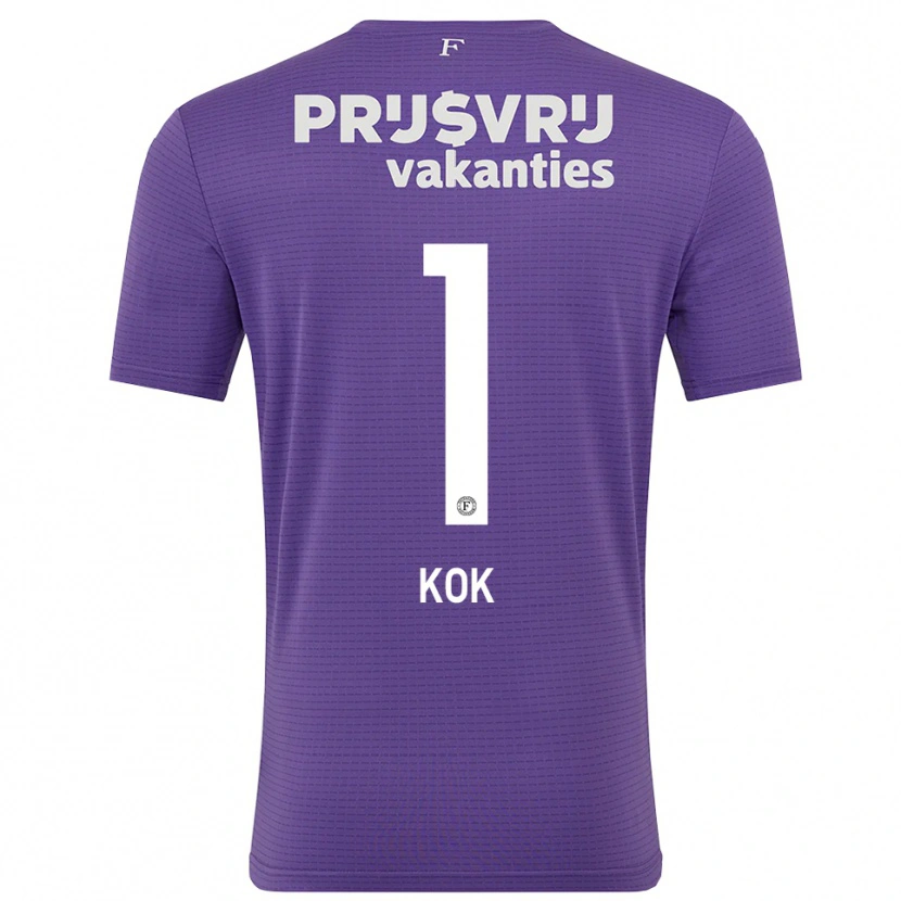 Danxen Dzieci Stefan Kok #1 Fioletowy Biały Koszulka Bramkarska 2025/26