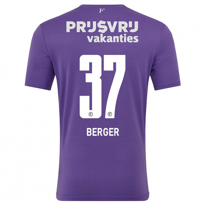 Danxen Dzieci Mannou Berger #37 Fioletowy Biały Koszulka Bramkarska 2025/26