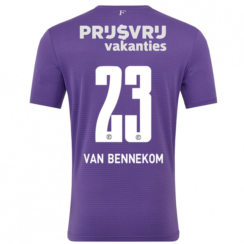 Danxen Dzieci Duron van Bennekom #23 Fioletowy Biały Koszulka Bramkarska 2025/26