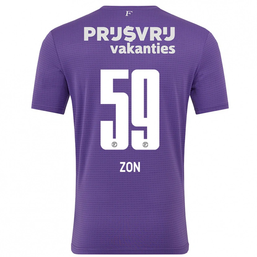 Danxen Dzieci Oier Zon #59 Fioletowy Biały Koszulka Bramkarska 2025/26
