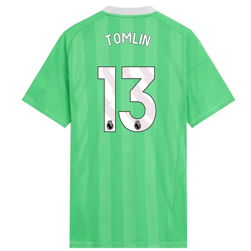 Danxen Dzieci Jack Tomlin #13 Jasnozielony Biały Koszulka Bramkarska 2025/26