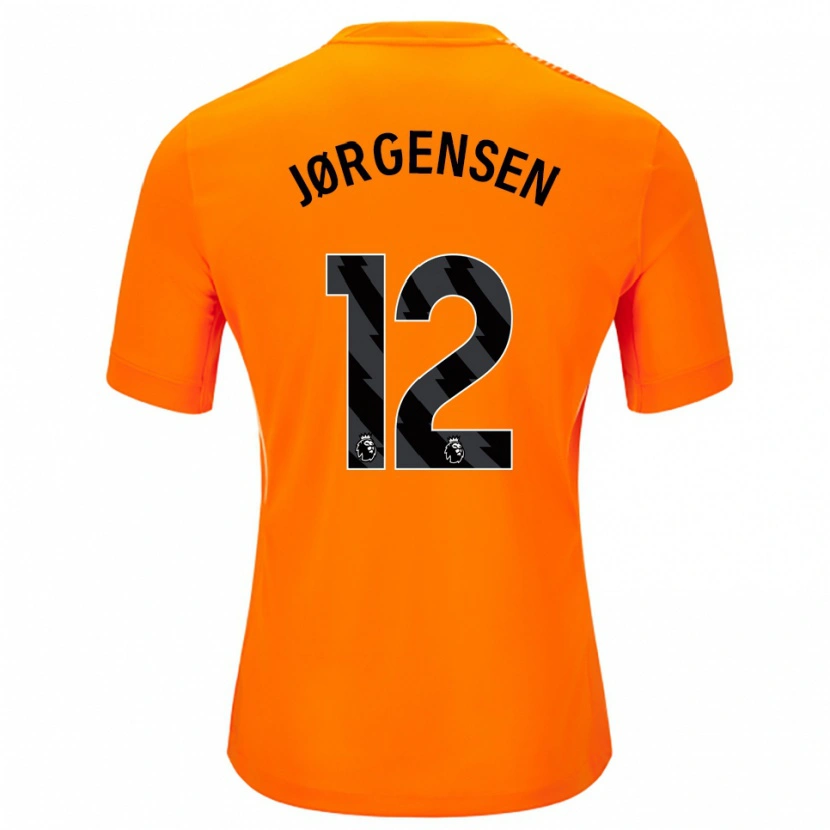 Danxen Dzieci Filip Jørgensen #12 Pomarańczowy Czarny Koszulka Bramkarska 2025/26
