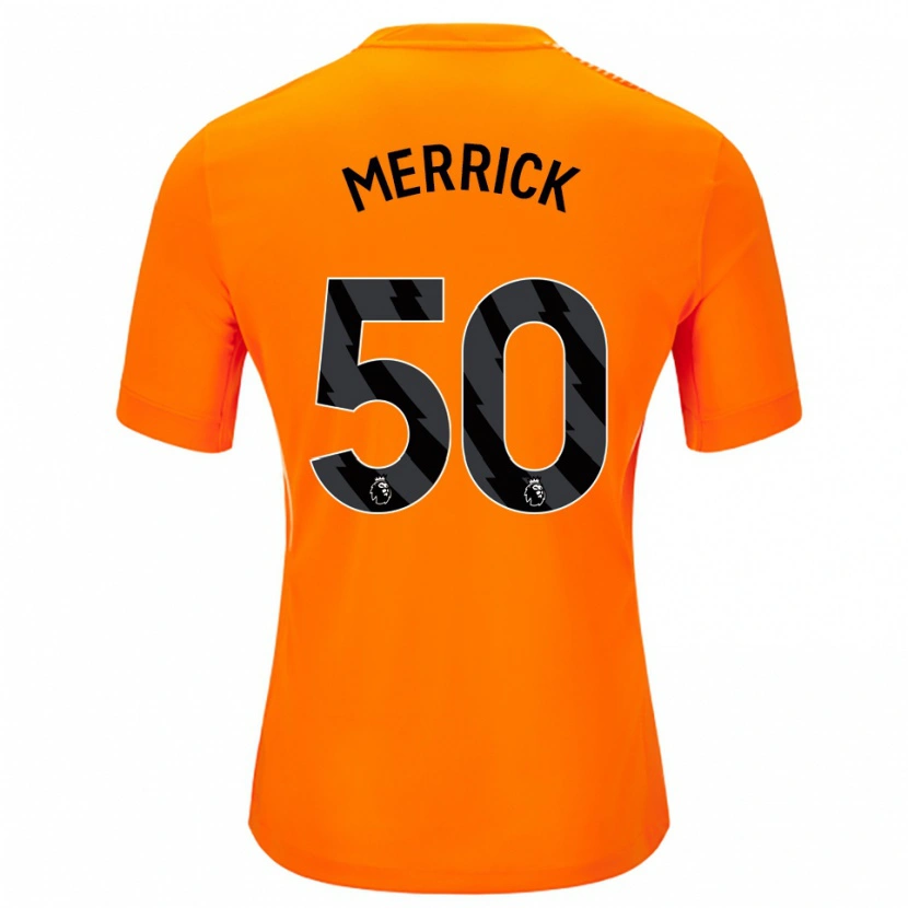 Danxen Dzieci Max Merrick #50 Pomarańczowy Czarny Koszulka Bramkarska 2025/26