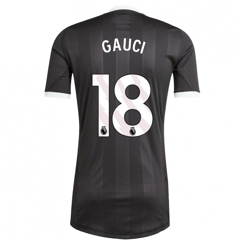 Danxen Dzieci Joe Gauci #18 Czarny Biały Koszulka Bramkarska 2025/26