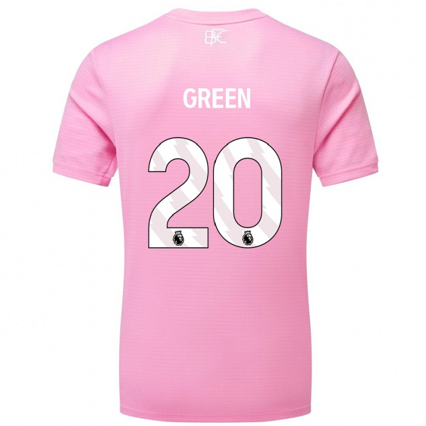 Danxen Dzieci Etienne Green #20 Różowy Biały Koszulka Bramkarska 2025/26