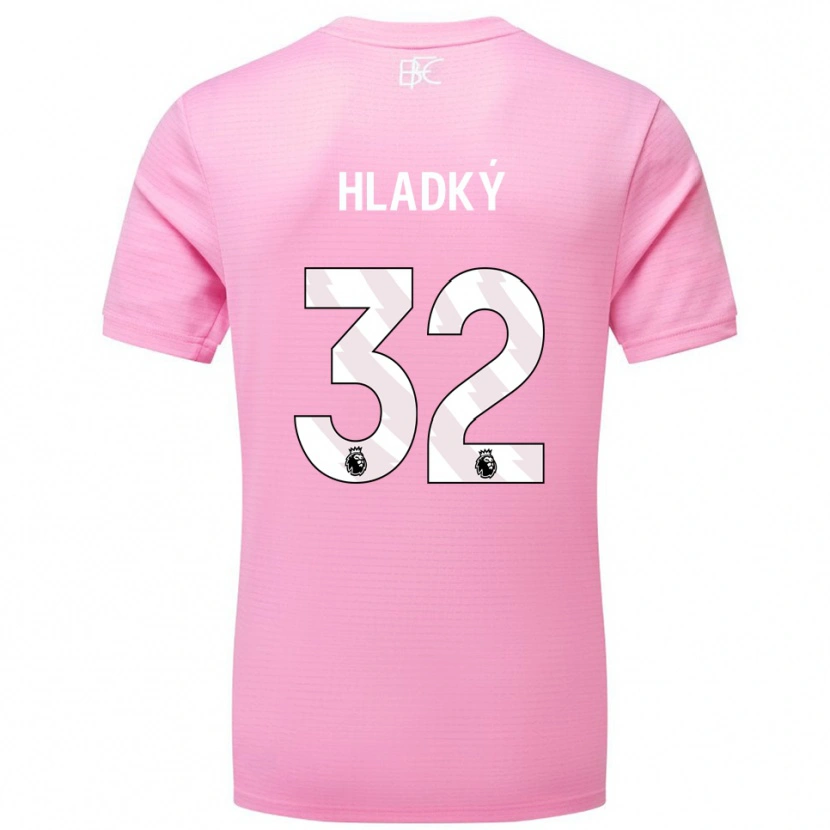 Danxen Dzieci Vaclav Hladky #32 Różowy Biały Koszulka Bramkarska 2025/26