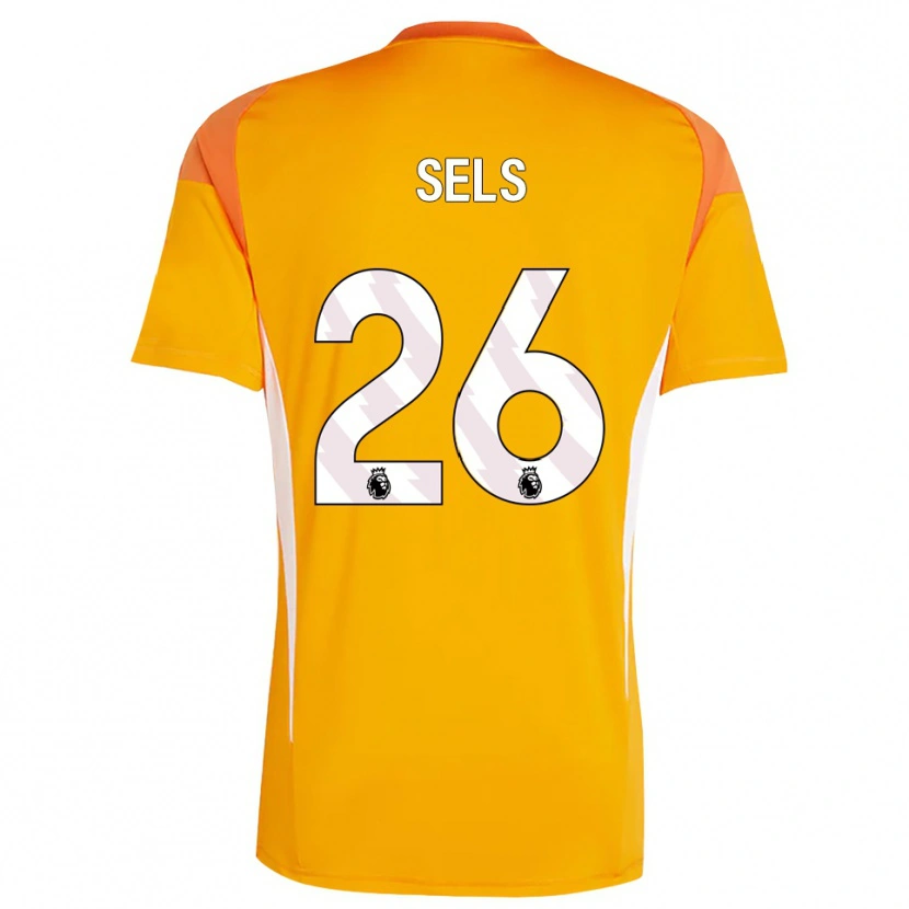 Danxen Dzieci Matz Sels #26 Pomarańczowy Biały Koszulka Bramkarska 2025/26