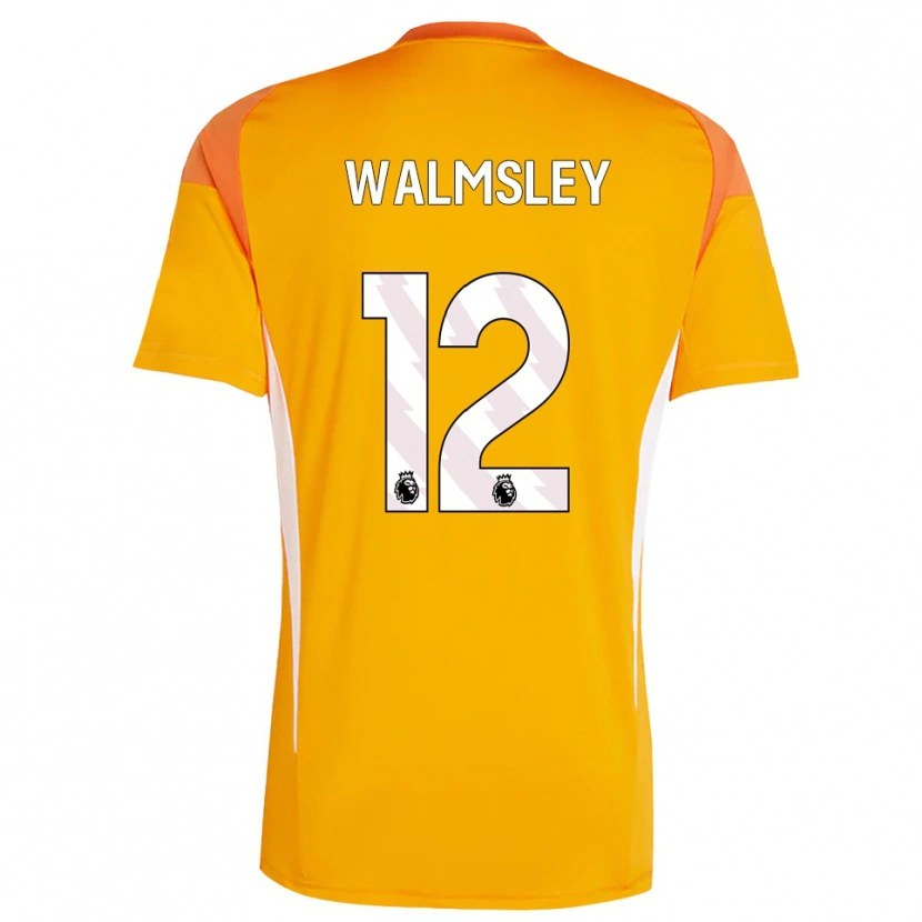 Danxen Dzieci Joseph Walmsley #12 Pomarańczowy Biały Koszulka Bramkarska 2025/26