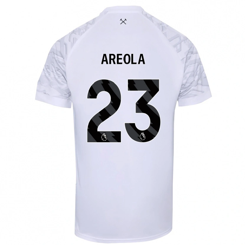Danxen Dzieci Alphonse Areola #23 Czarny Biały Koszulka Bramkarska 2025/26