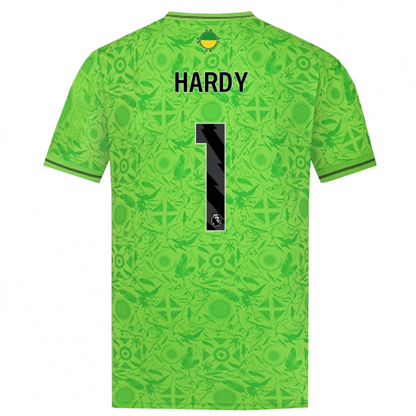 Danxen Dzieci George Hardy #1 Zielony Czarny Koszulka Bramkarska 2025/26