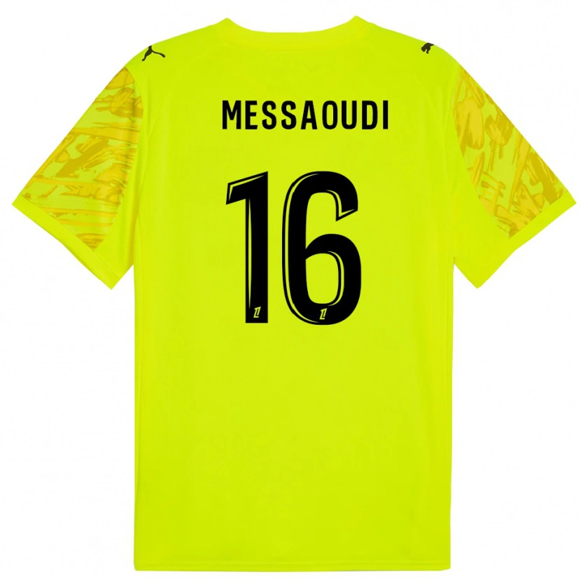 Danxen Dzieci Fedwan Messaoudi #16 Fluorescencyjnie Zielono Czarny Koszulka Bramkarska 2025/26