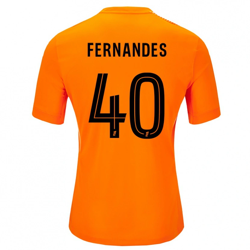 Danxen Dzieci Alyssa Fernandes #40 Pomarańczowo Czarny Koszulka Bramkarska 2025/26