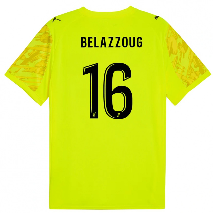 Danxen Dzieci Kilian Belazzoug #16 Fluorescencyjnie Zielono Żółty Koszulka Bramkarska 2025/26