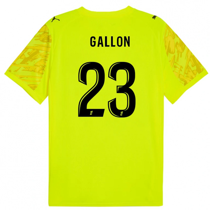 Danxen Dzieci Gauthier Gallon #23 Fluorescencyjnie Zielono Żółty Koszulka Bramkarska 2025/26