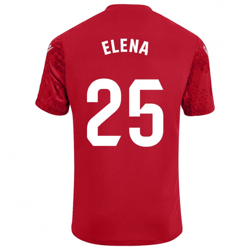 Danxen Dzieci Elena Gómez Labrador #25 Czerwono Biały Koszulka Bramkarska 2025/26