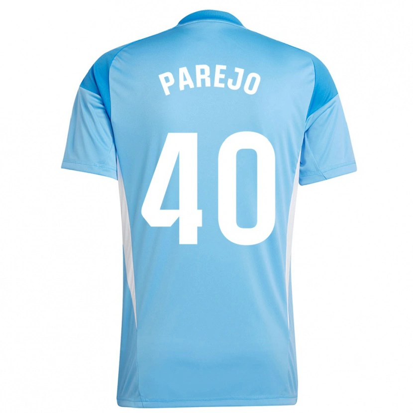 Danxen Dzieci Jesús Parejo #40 Jasno Błękitny Biały Koszulka Bramkarska 2025/26