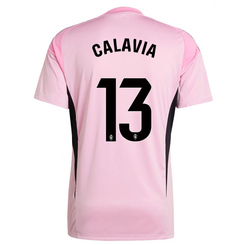 Danxen Dzieci Carlos Calavia #13 Jasno Różowy Czarny Koszulka Bramkarska 2025/26