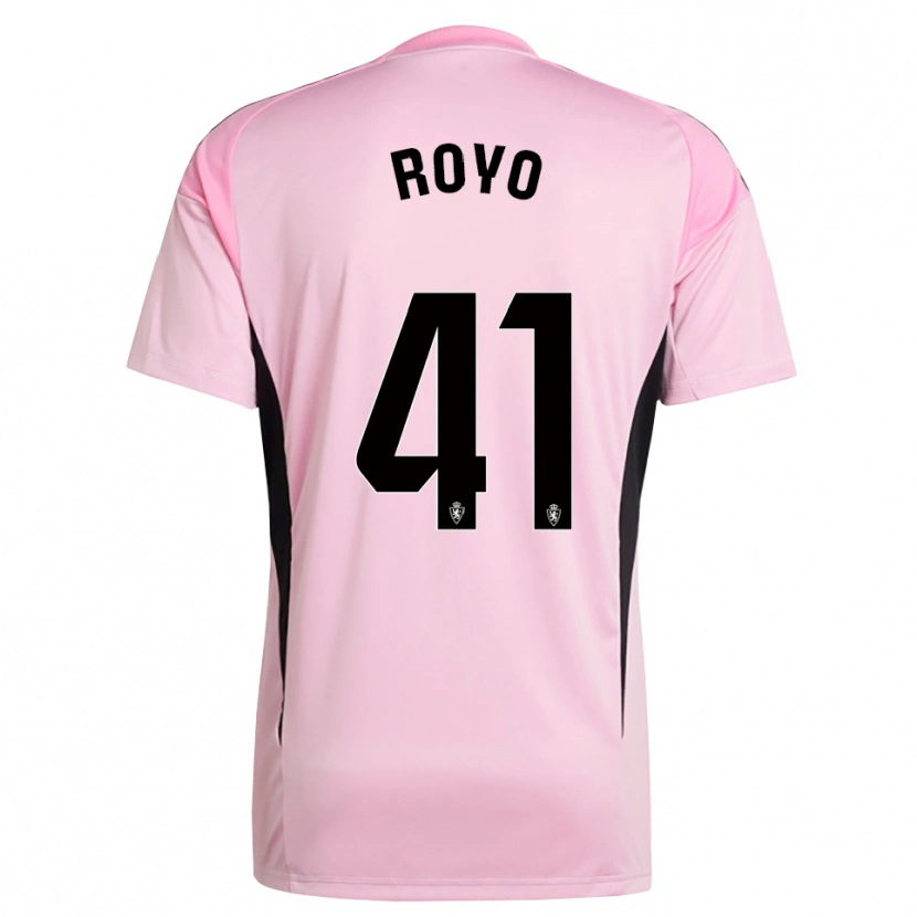 Danxen Dzieci Eduardo Royo #41 Jasno Różowy Czarny Koszulka Bramkarska 2025/26