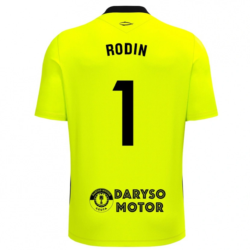 Danxen Dzieci Antonio Rodin #1 Żółto Zielono Czarny Koszulka Bramkarska 2025/26