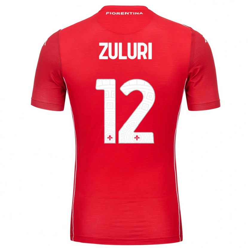 Danxen Dzieci Athena Zuluri #12 Czerwony Biały Koszulka Bramkarska 2025/26