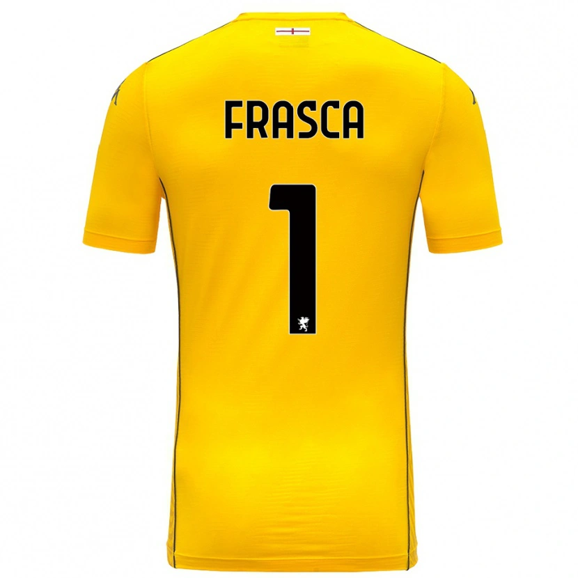 Danxen Dzieci Andrea Frasca #1 Ciemnożółty Czarny Koszulka Bramkarska 2025/26