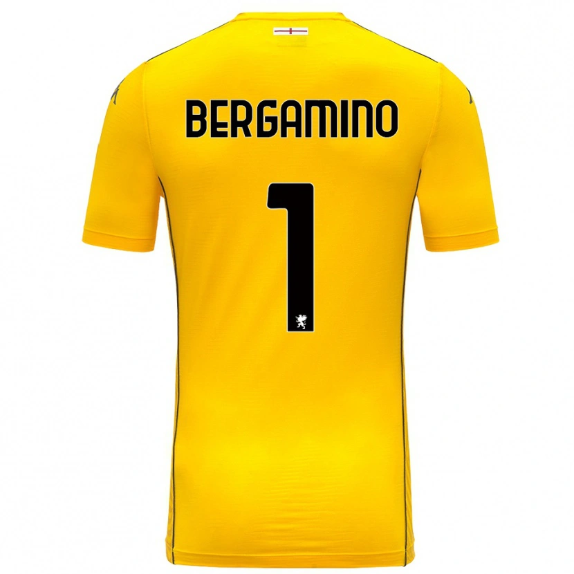 Danxen Dzieci Giovanni Bergamino #1 Ciemnożółty Czarny Koszulka Bramkarska 2025/26