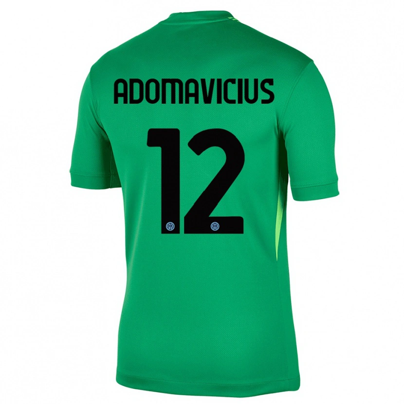 Danxen Dzieci Henrikas Adomavicius #12 Jasnozielony Czarny Koszulka Bramkarska 2025/26