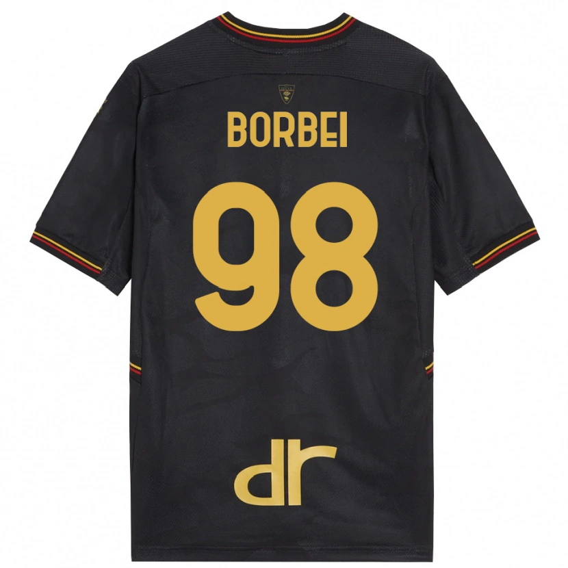 Danxen Dzieci Alexandru Borbei #98 Czarny Brązowy Koszulka Bramkarska 2025/26
