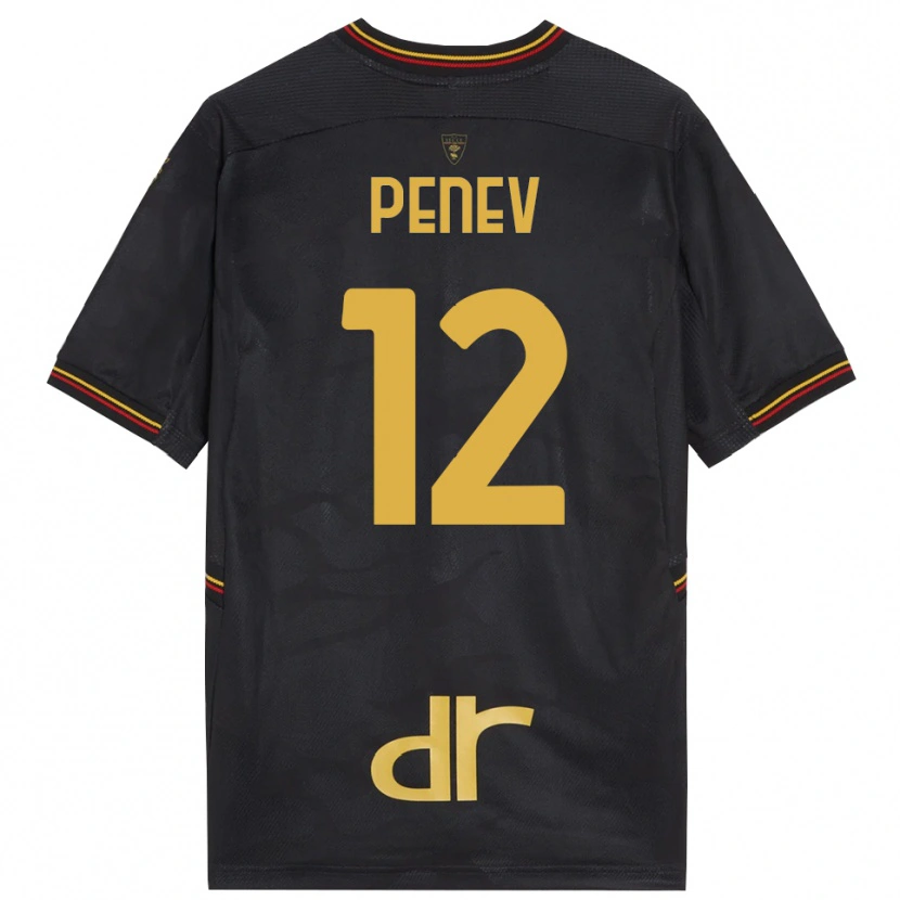 Danxen Dzieci Plamen Penev #12 Czarny Brązowy Koszulka Bramkarska 2025/26