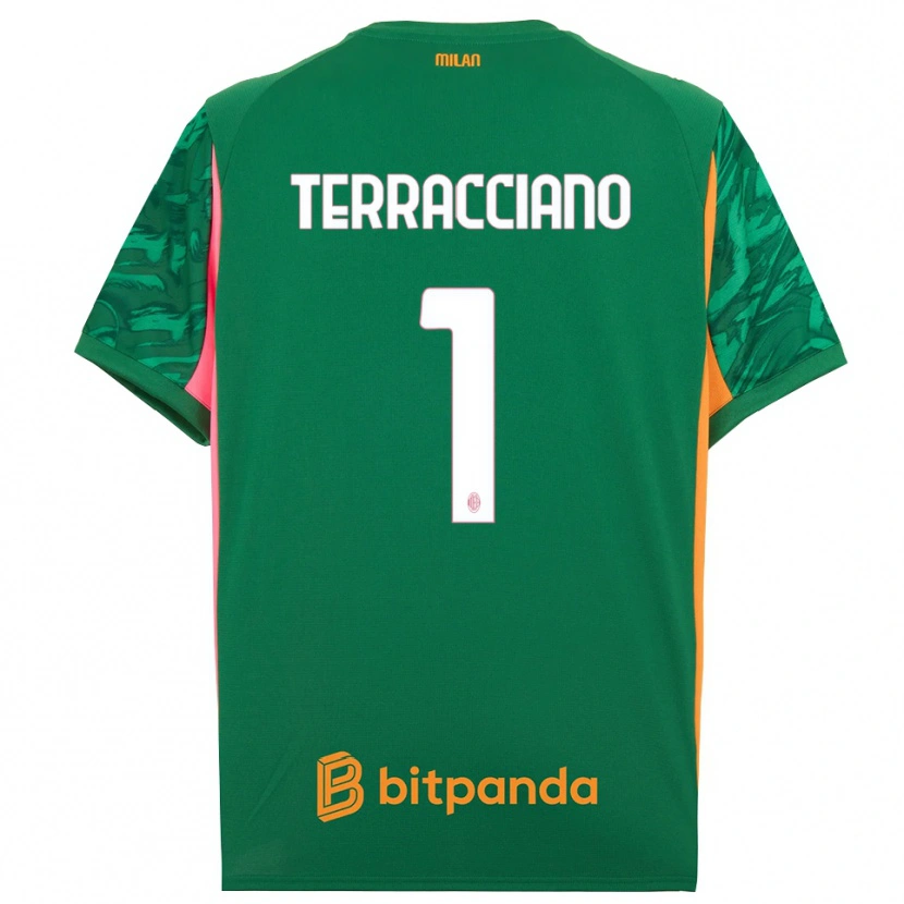 Danxen Dzieci Pietro Terracciano #1 Zielony Pomarańczowy Różowy Koszulka Bramkarska 2025/26