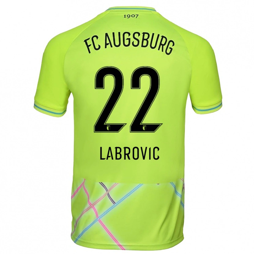 Danxen Dzieci Nediljko Labrovic #22 Zielony Żółty Czarny Koszulka Bramkarska 2025/26