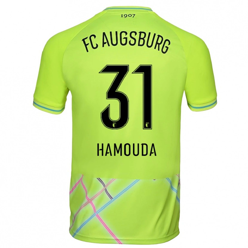 Danxen Dzieci Hania Hamouda #31 Zielony Żółty Czarny Koszulka Bramkarska 2025/26
