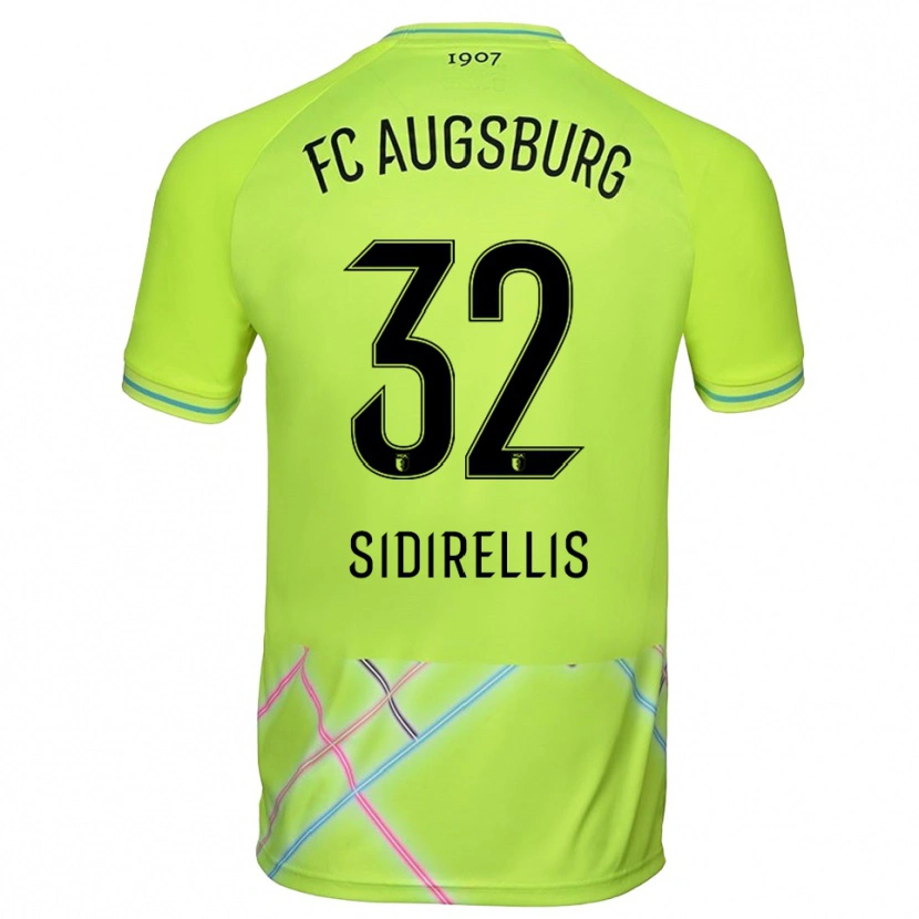 Danxen Dzieci Konstantinos Sidirellis #32 Zielony Żółty Czarny Koszulka Bramkarska 2025/26