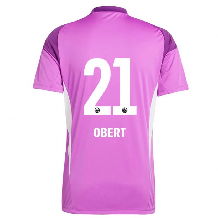 Danxen Dzieci Yuriy Obert #21 Liliowy Biały Koszulka Bramkarska 2025/26
