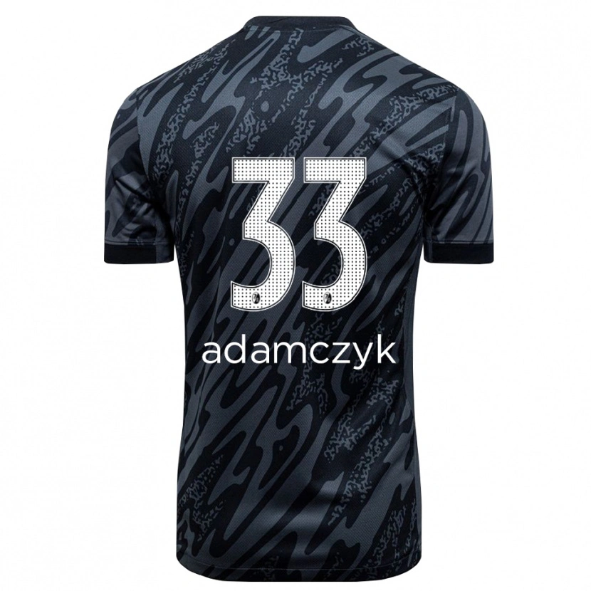 Danxen Dzieci Rebecca Adamczyk #33 Czarny Biały Koszulka Bramkarska 2025/26