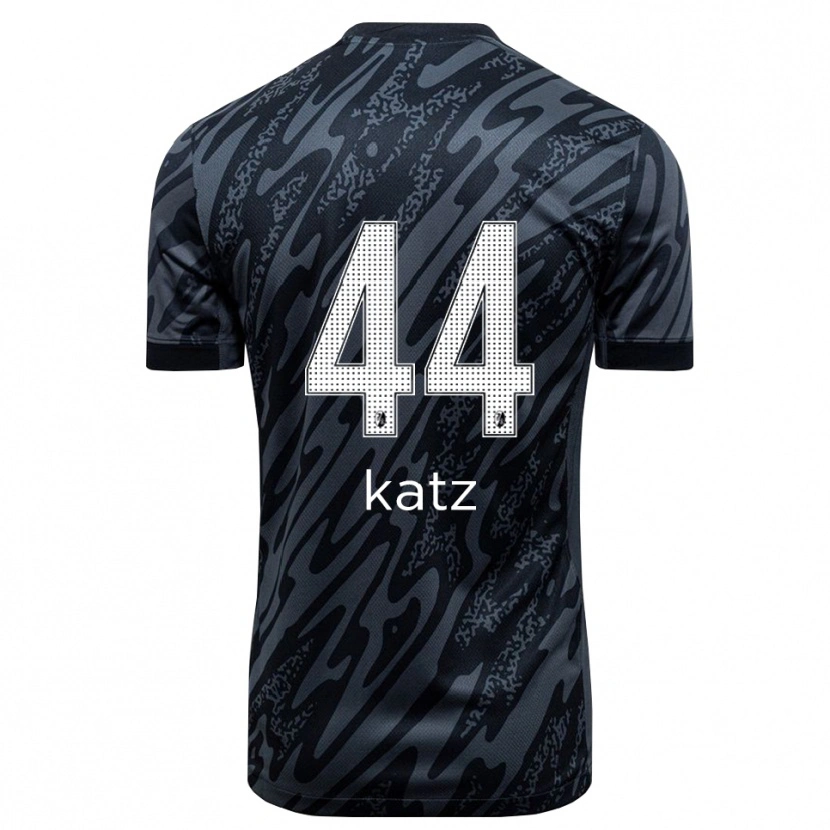 Danxen Dzieci Kilian Katz #44 Czarny Biały Koszulka Bramkarska 2025/26