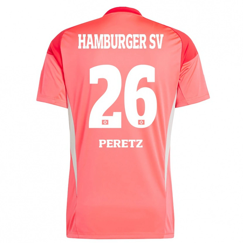 Danxen Dzieci Daniel Peretz #26 Czerwony Pomarańczowy Koszulka Bramkarska 2025/26