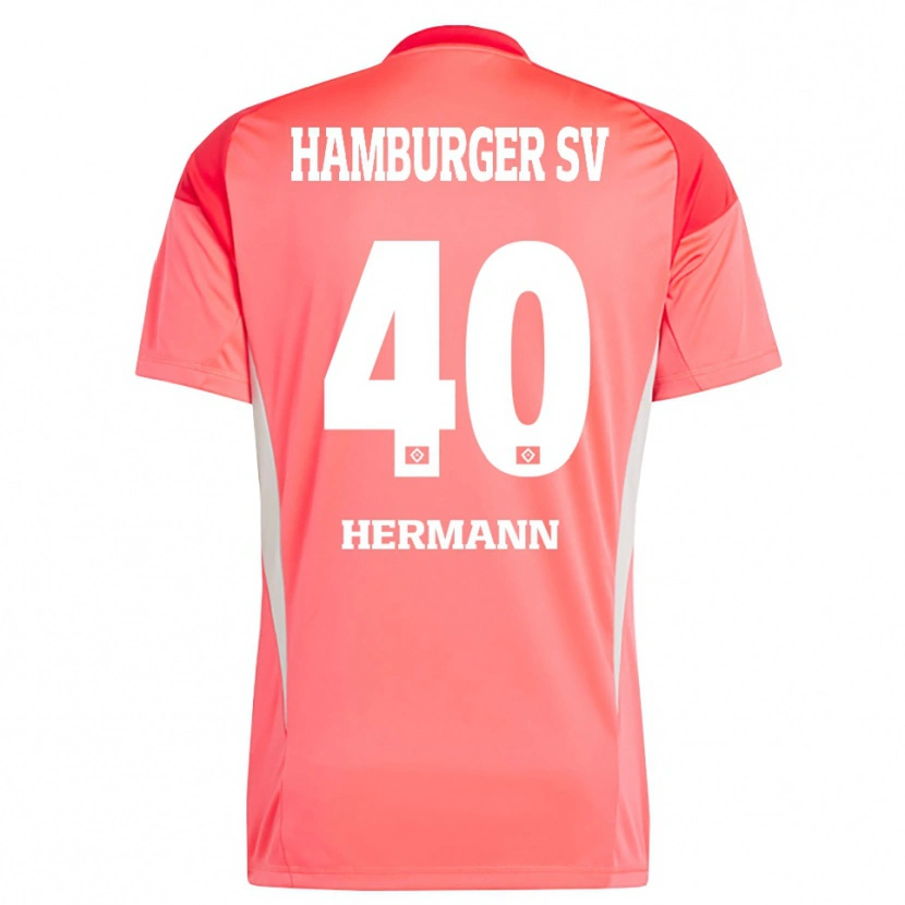 Danxen Dzieci Hannes Hermann #40 Czerwony Pomarańczowy Koszulka Bramkarska 2025/26