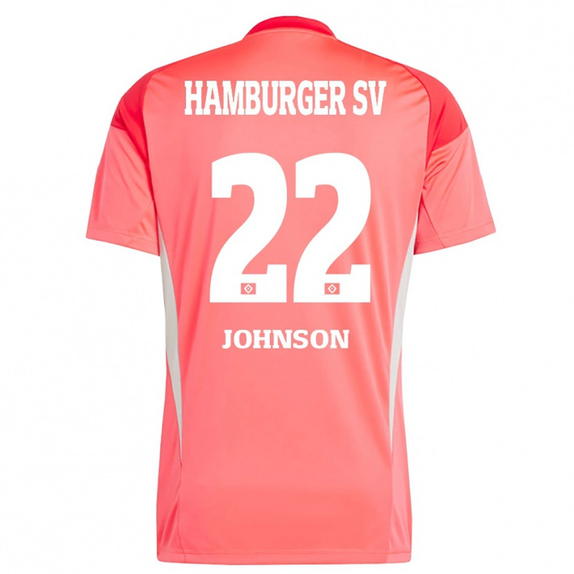 Danxen Dzieci Emmanuel Johnson #22 Czerwony Pomarańczowy Koszulka Bramkarska 2025/26