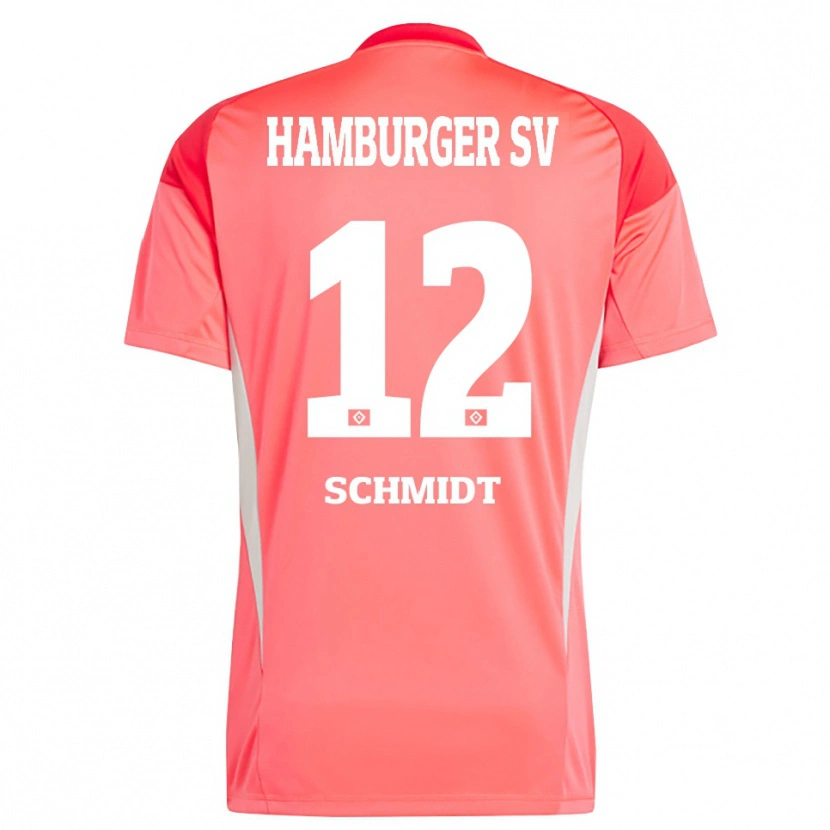 Danxen Dzieci Bennet Schmidt #12 Czerwony Pomarańczowy Koszulka Bramkarska 2025/26