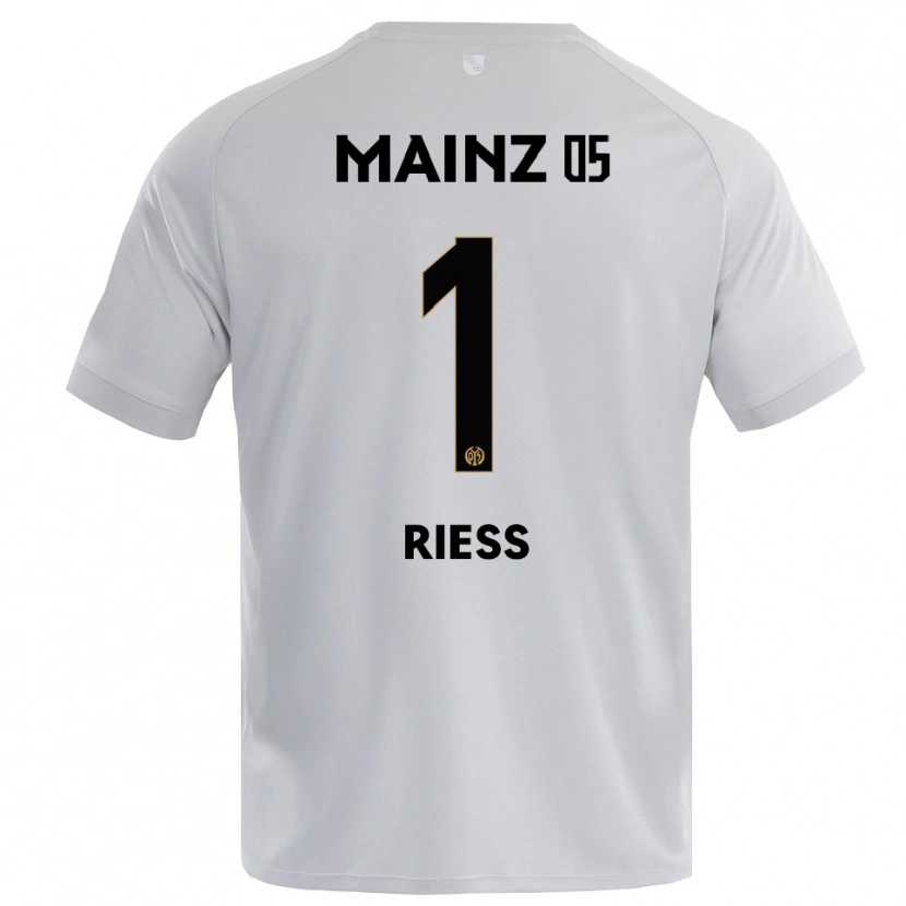 Danxen Dzieci Lasse Rieß #1 Jasnoszary Niebieski Koszulka Bramkarska 2025/26