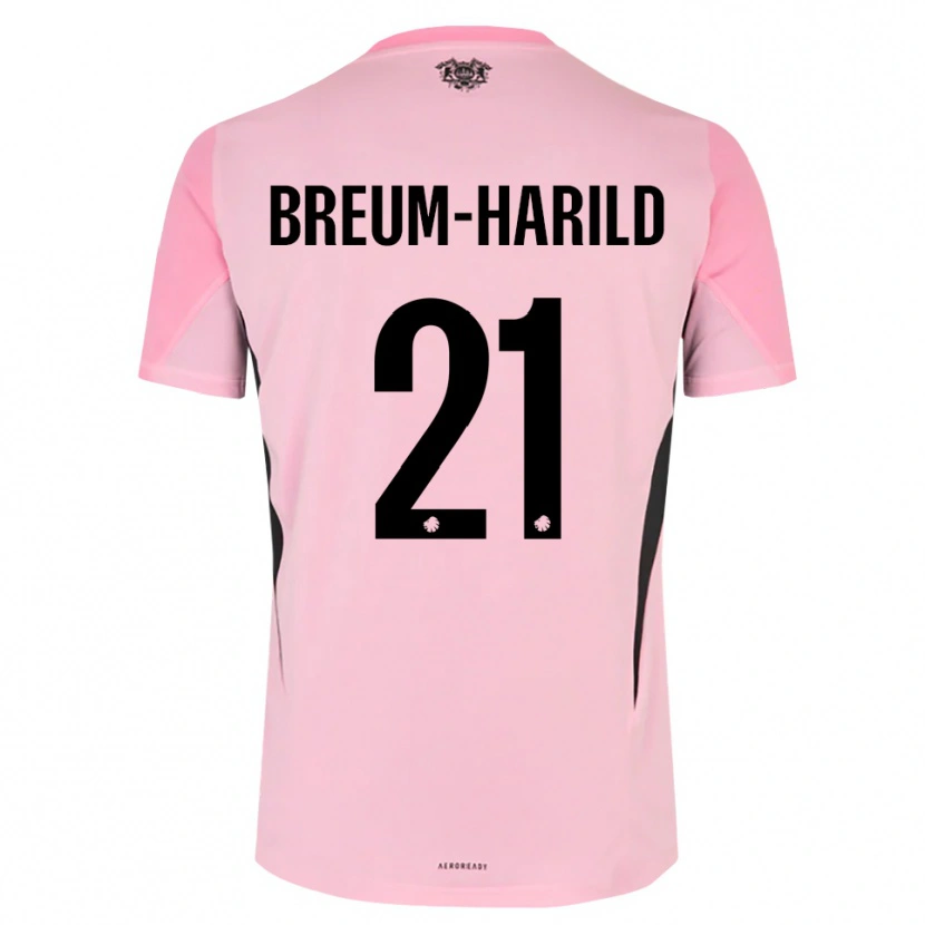 Danxen Dzieci Tobias Breum-Harild #21 Różowy Czarny Koszulka Bramkarska 2025/26