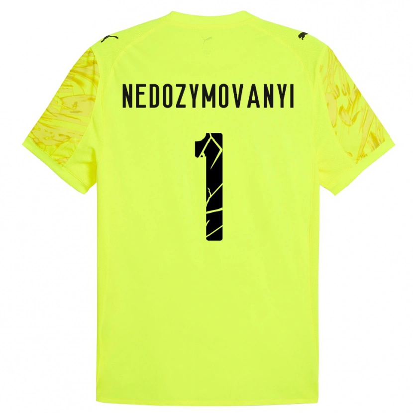 Danxen Dzieci Artem Nedozymovanyi #1 Zielono-Żółty Koszulka Bramkarska 2025/26