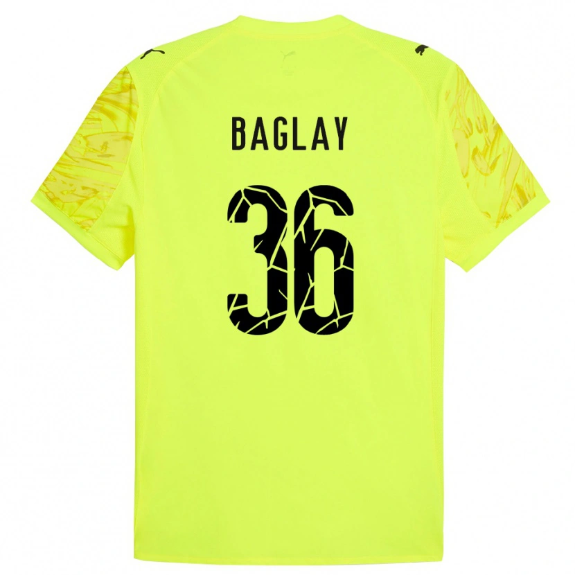 Danxen Dzieci Rostyslav Baglay #36 Zielono-Żółty Koszulka Bramkarska 2025/26