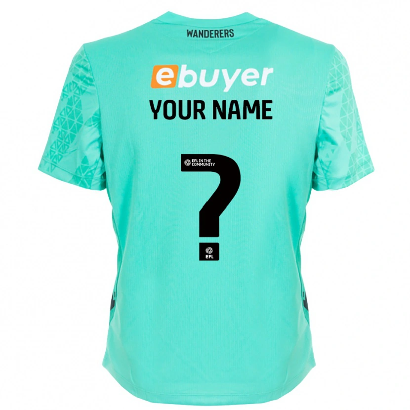 Danxen Męski Bolton Wanderers Czarny Akwamaryn Koszulka Bramkarska 2025/26