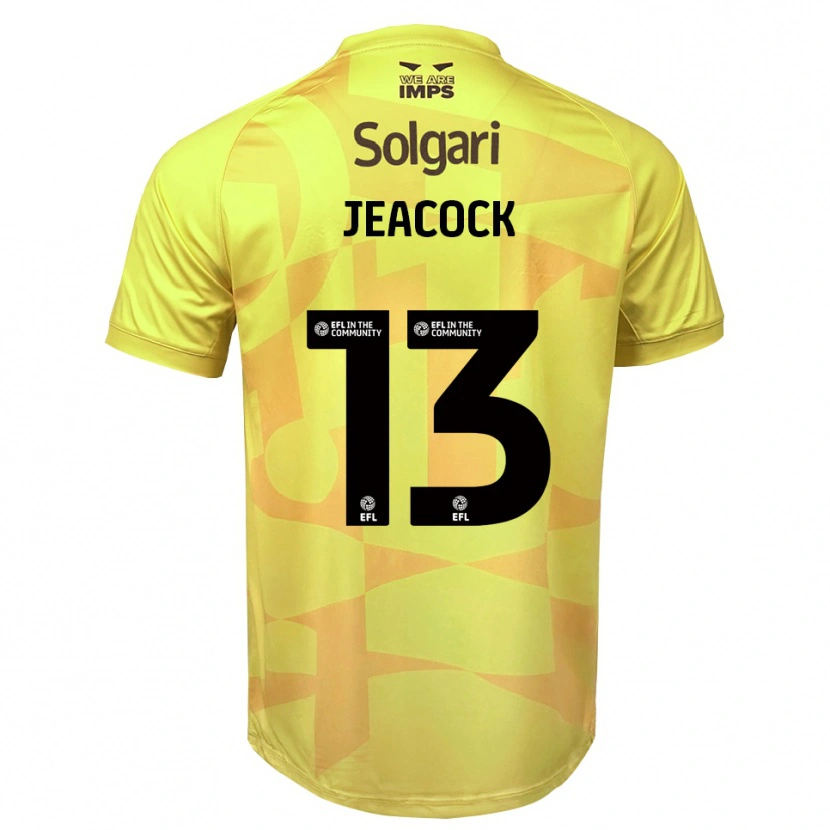 Danxen Męski Zach Jeacock #13 Czarny Żółty Koszulka Bramkarska 2025/26