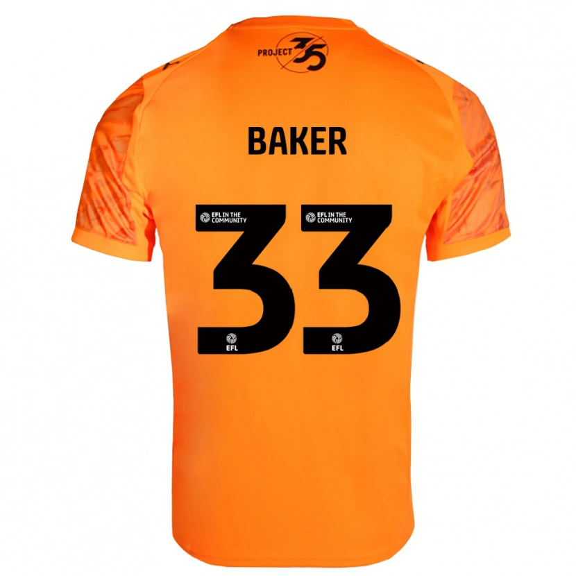 Danxen Męski Zak Baker #33 Czarny Pomarańczowy Koszulka Bramkarska 2025/26