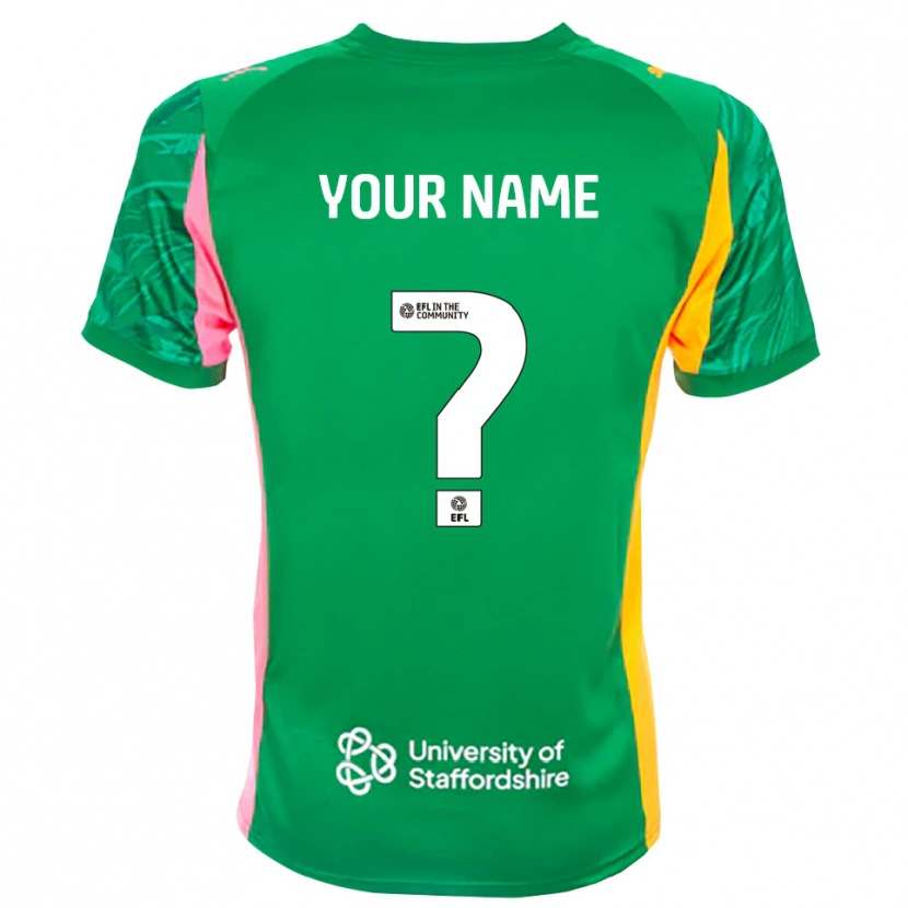 Danxen Męski Port Vale Zielono Różowo Pomarańczowy Koszulka Bramkarska 2025/26