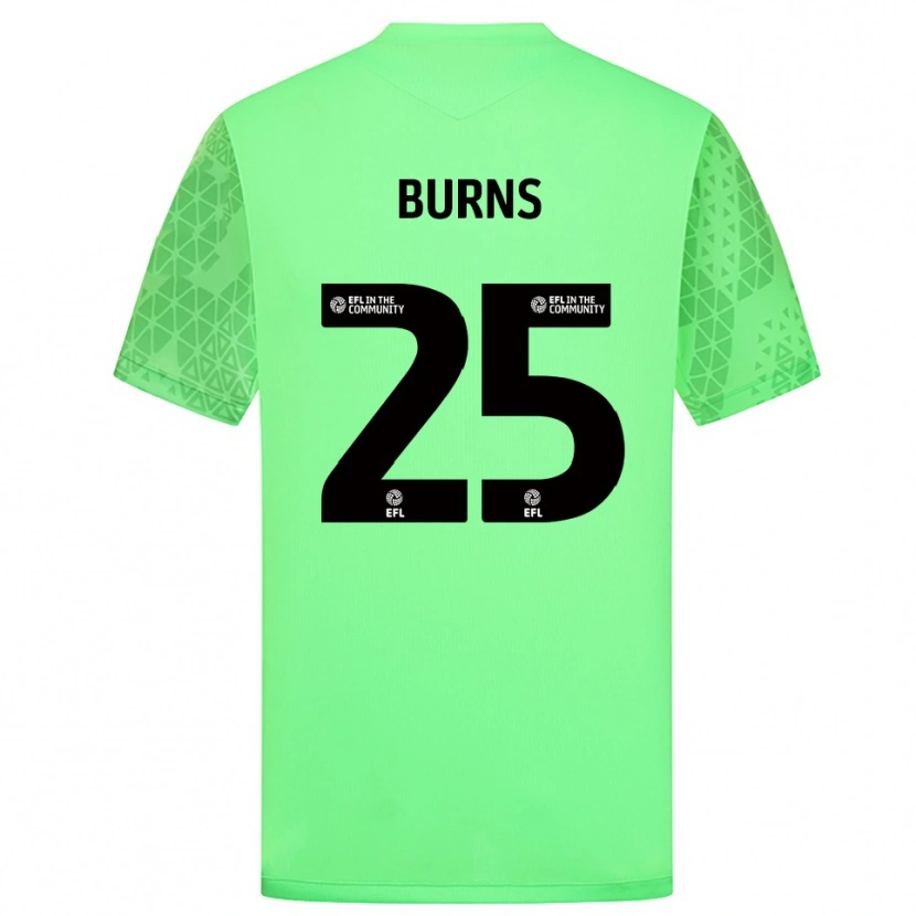 Danxen Męski Jacqueline Burns #25 Jasna Zieleń Koszulka Bramkarska 2025/26